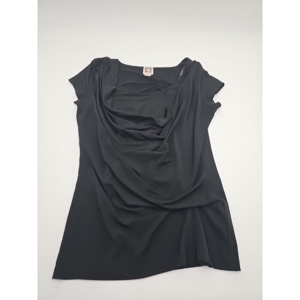 Anne Klein Women's Blouse Size XS Black Sleeveless